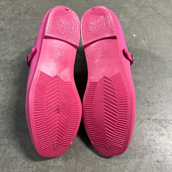 On Your Feet US 5.5 VINTAGE Y2K Kung Fu Womens Pink Mary Jane Buckle Strap Flats - Picture 8 of 11